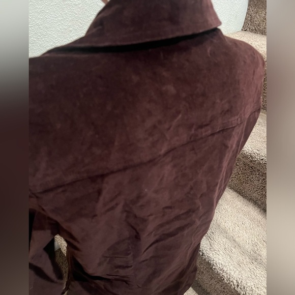 Live A Little Nordstrom Brand Brown Velvet Jacket - Picture 4 of 4